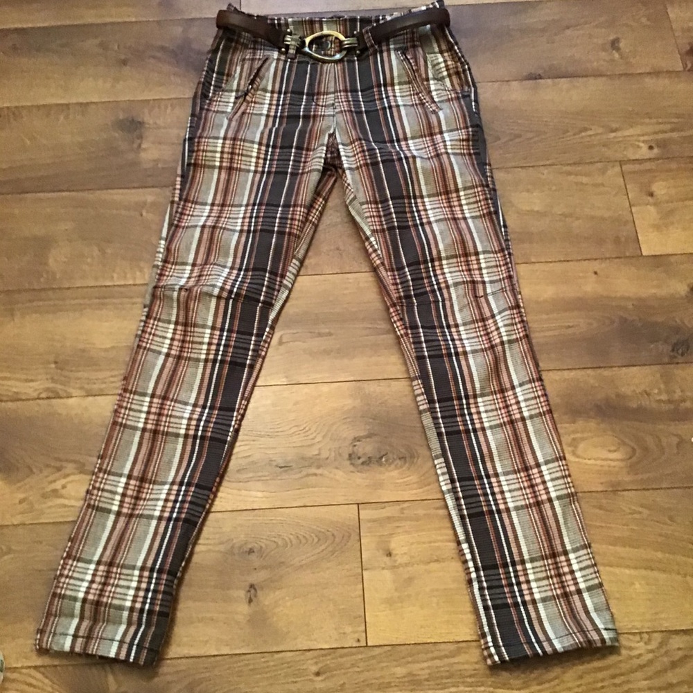 PLAID CROPPED PANTS & SIDE POCKETS 1 LEFT - Picture 11 of 11
